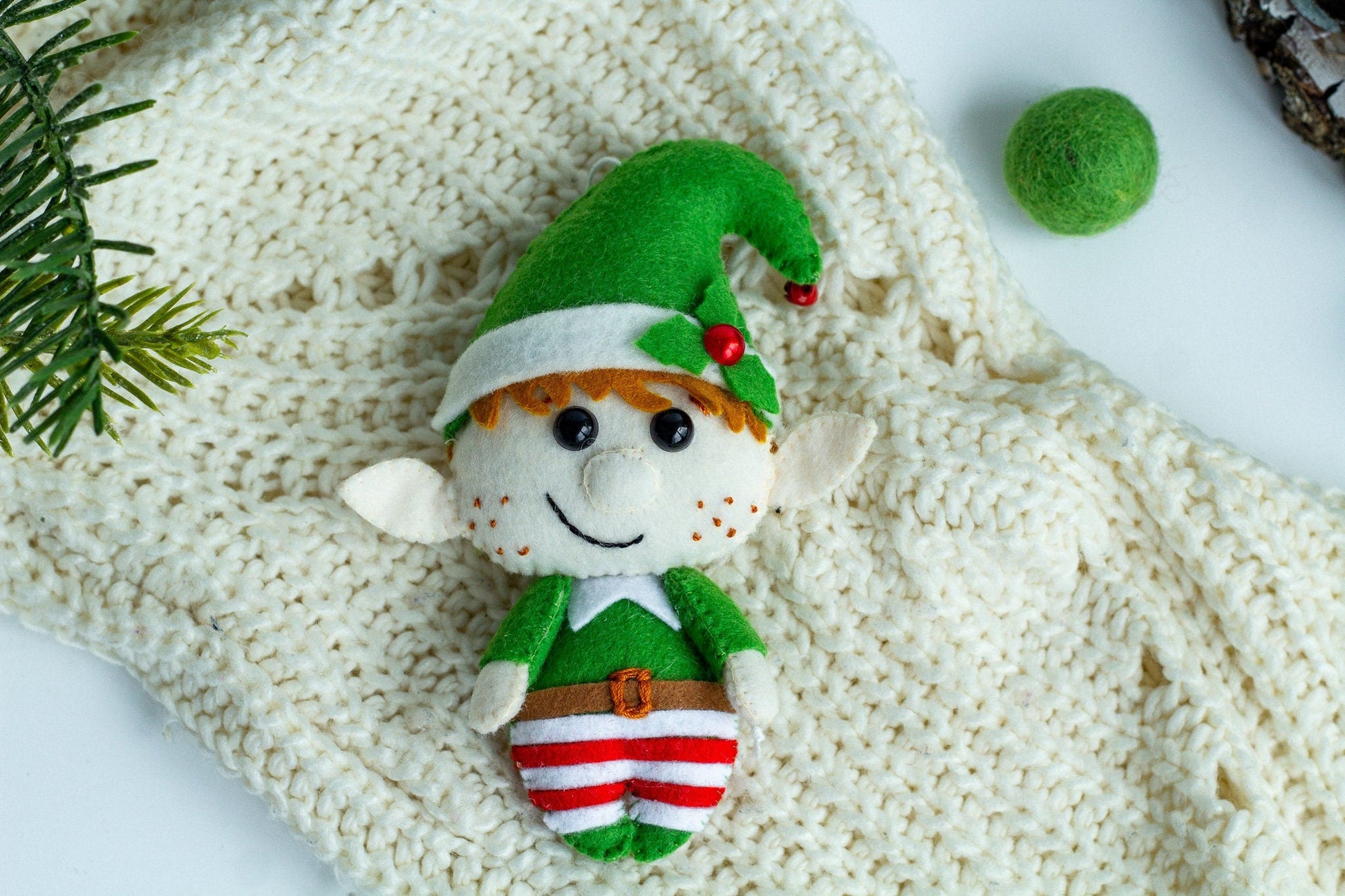 Christmas elf ornaments - WoollyFox