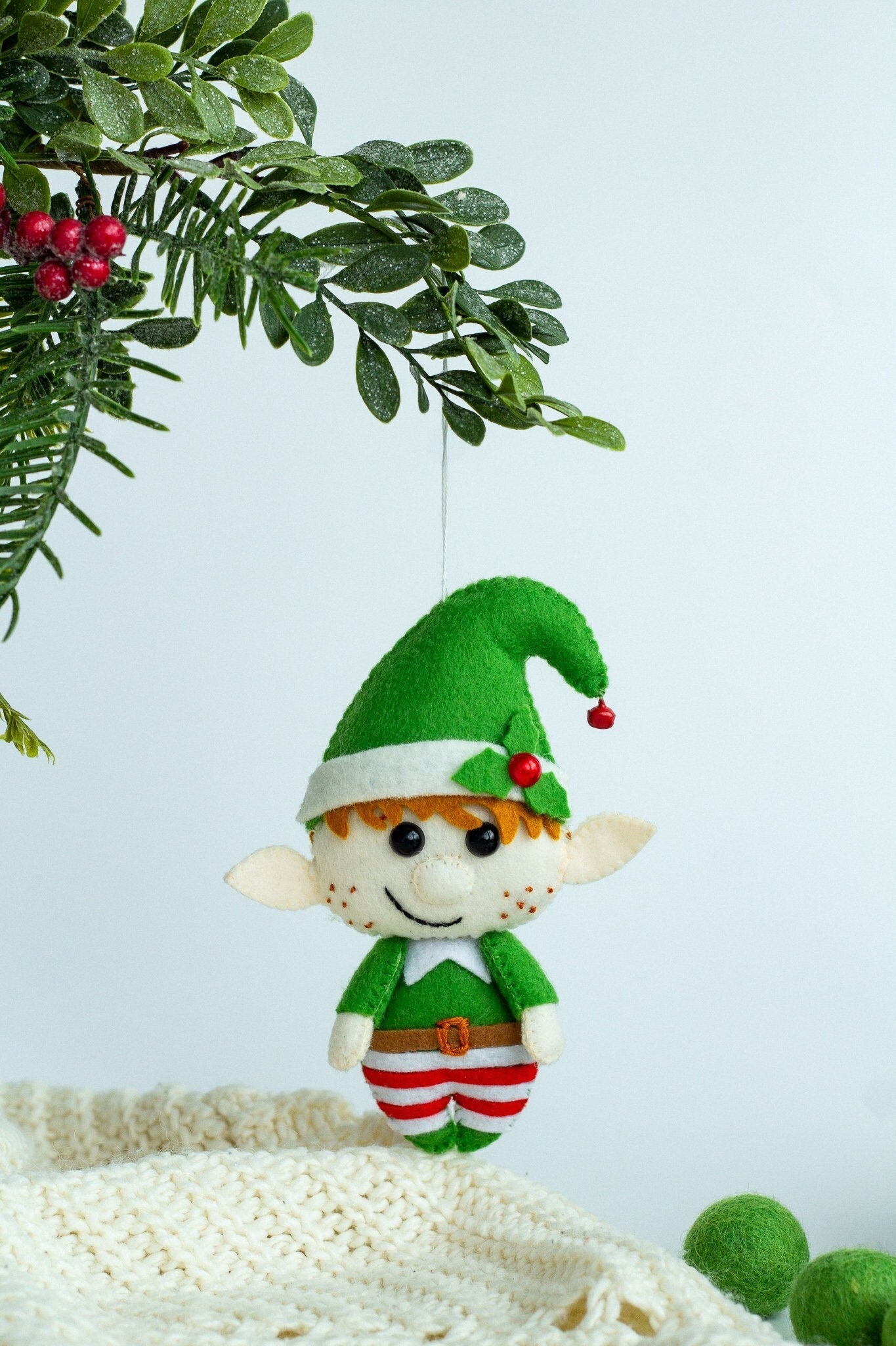 Christmas elf ornaments - WoollyFox