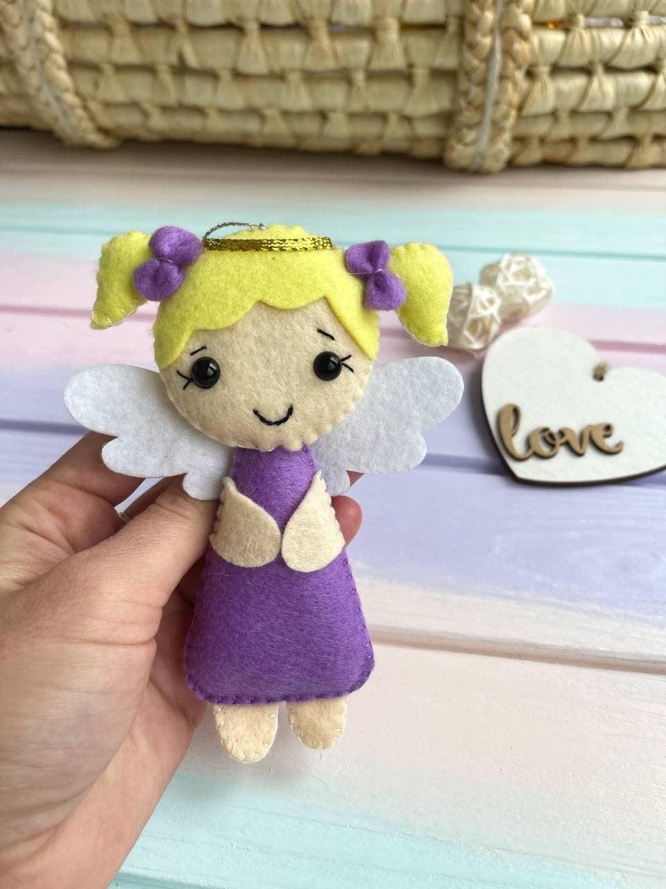Christmas Felt Angel - WoollyFox