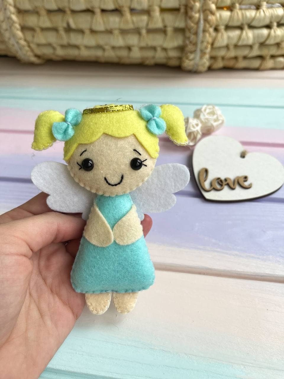 Christmas Felt Angel - WoollyFox