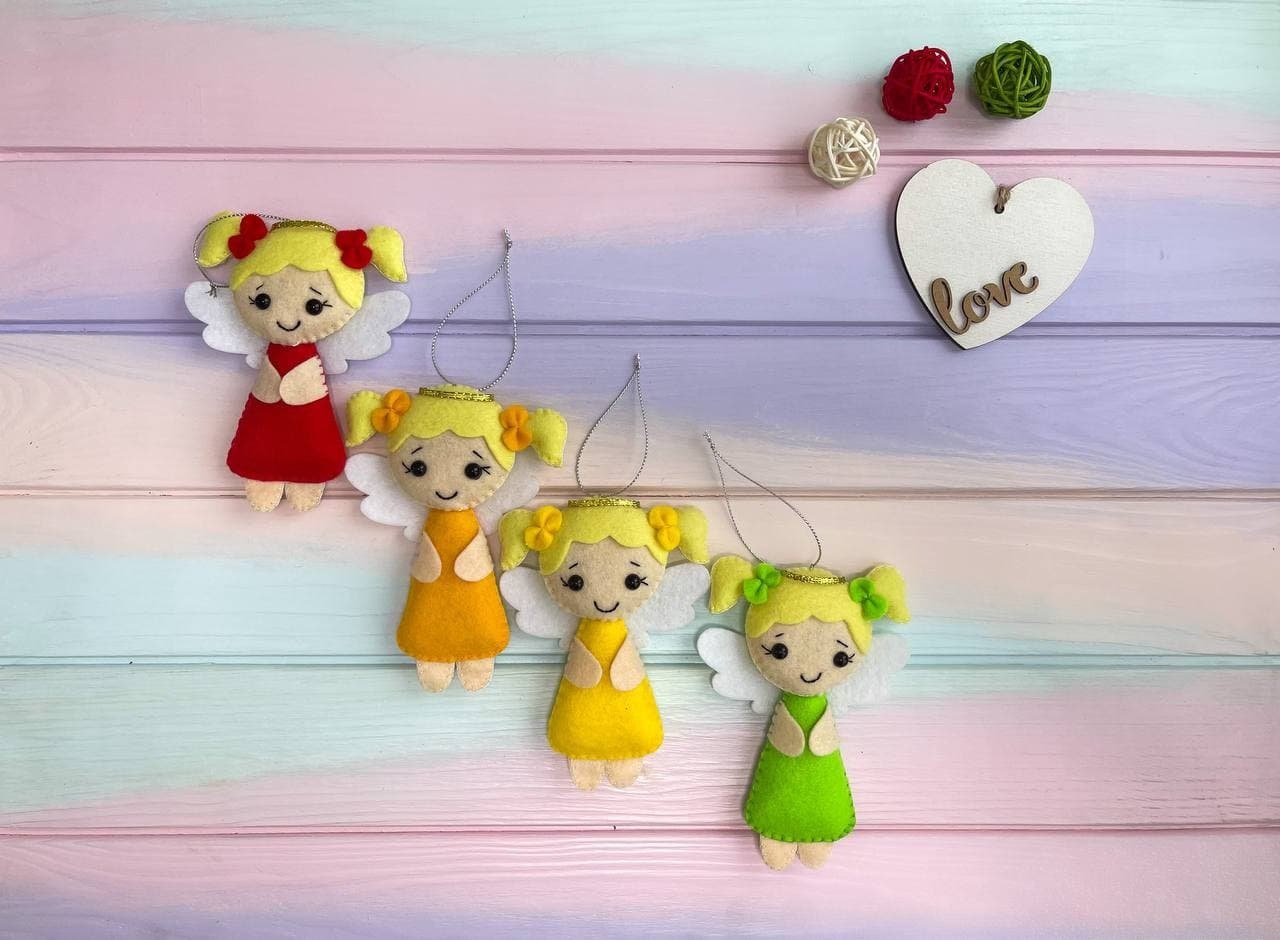 Christmas Felt Angel - WoollyFox