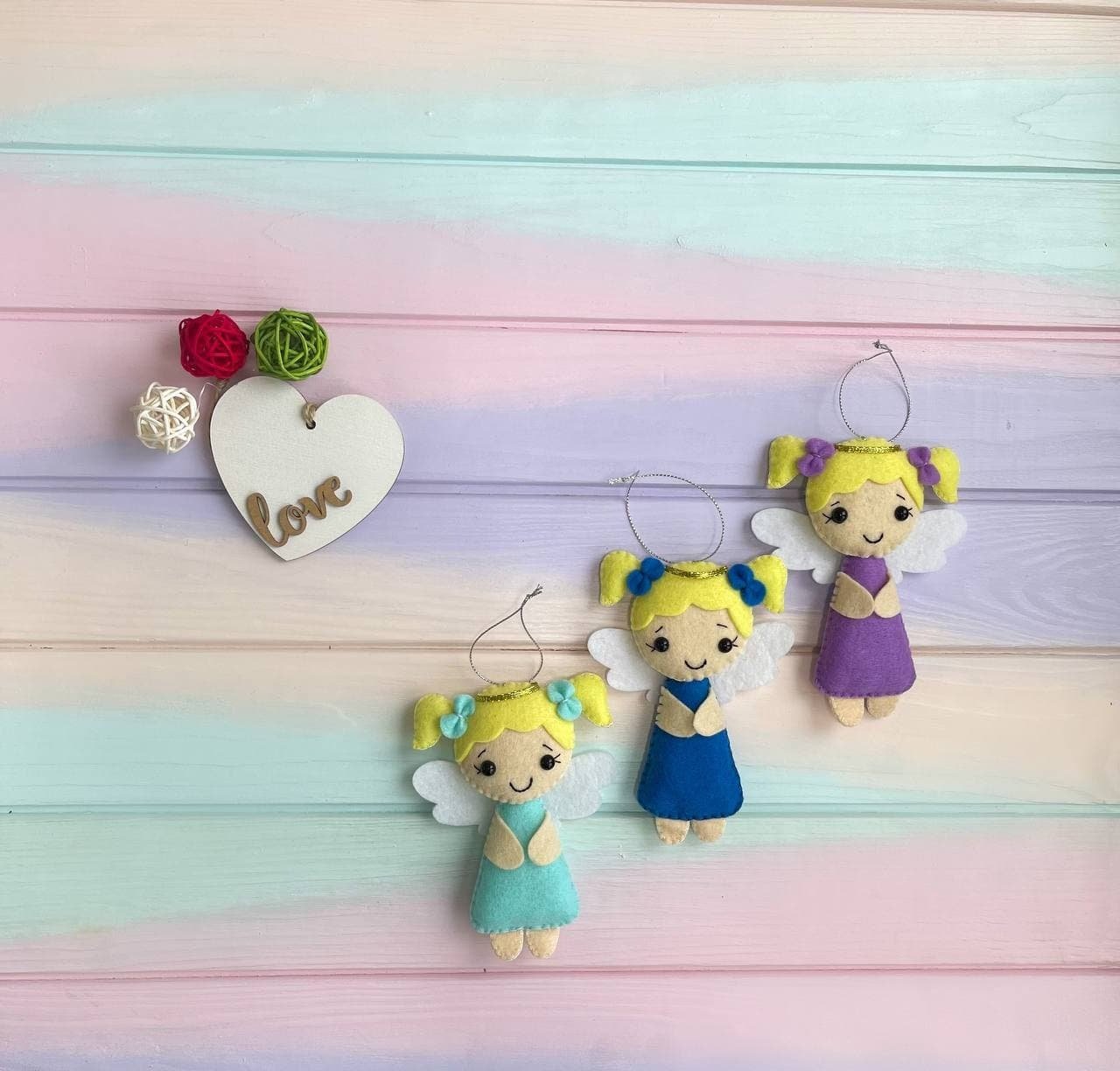 Christmas Felt Angel - WoollyFox