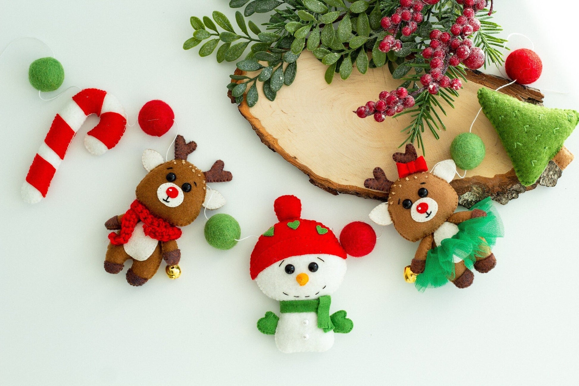 Christmas Felt Garland - WoollyFox