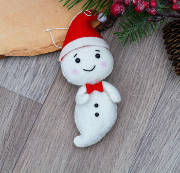 Christmas Ghost Ornament - WoollyFox