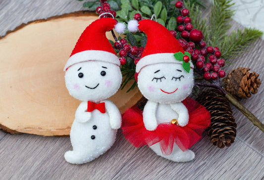 Christmas Ghost Ornament - WoollyFox