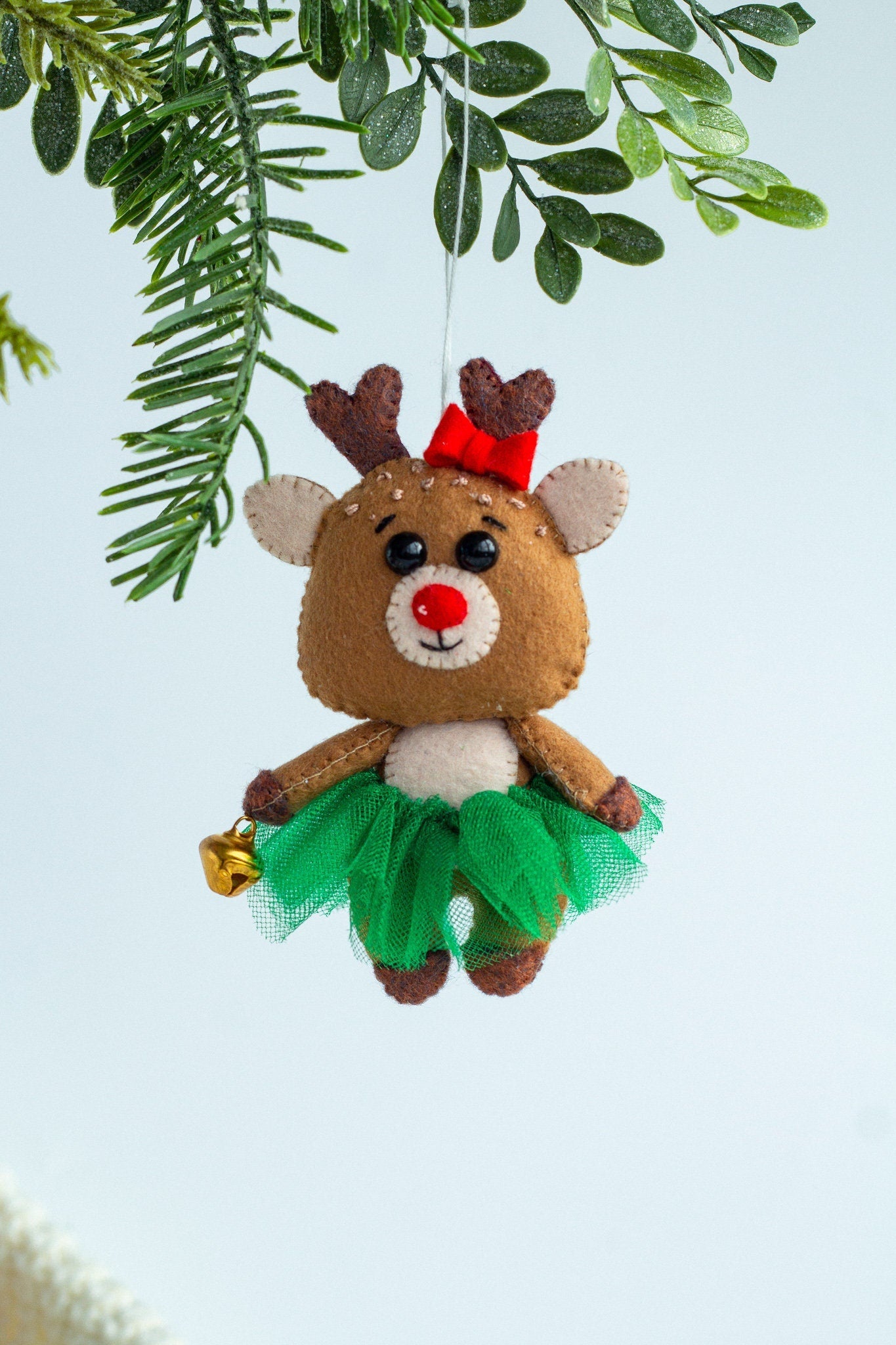 Christmas Reindeer Ornament - WoollyFox