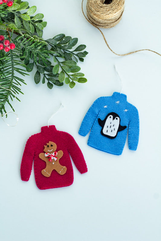 Christmas Sweater Ornaments - WoollyFox
