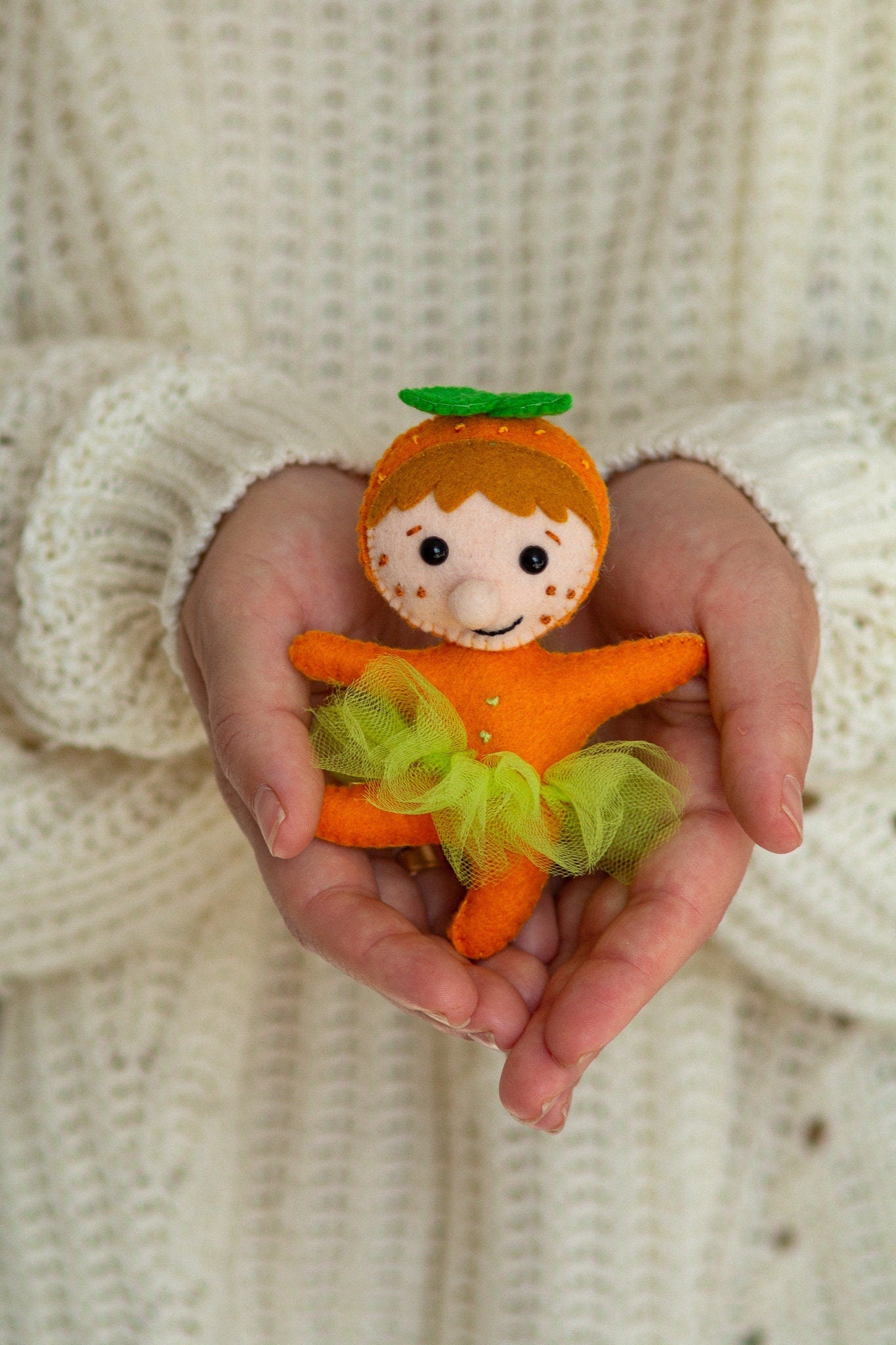 Christmas Tangerine Girl - WoollyFox