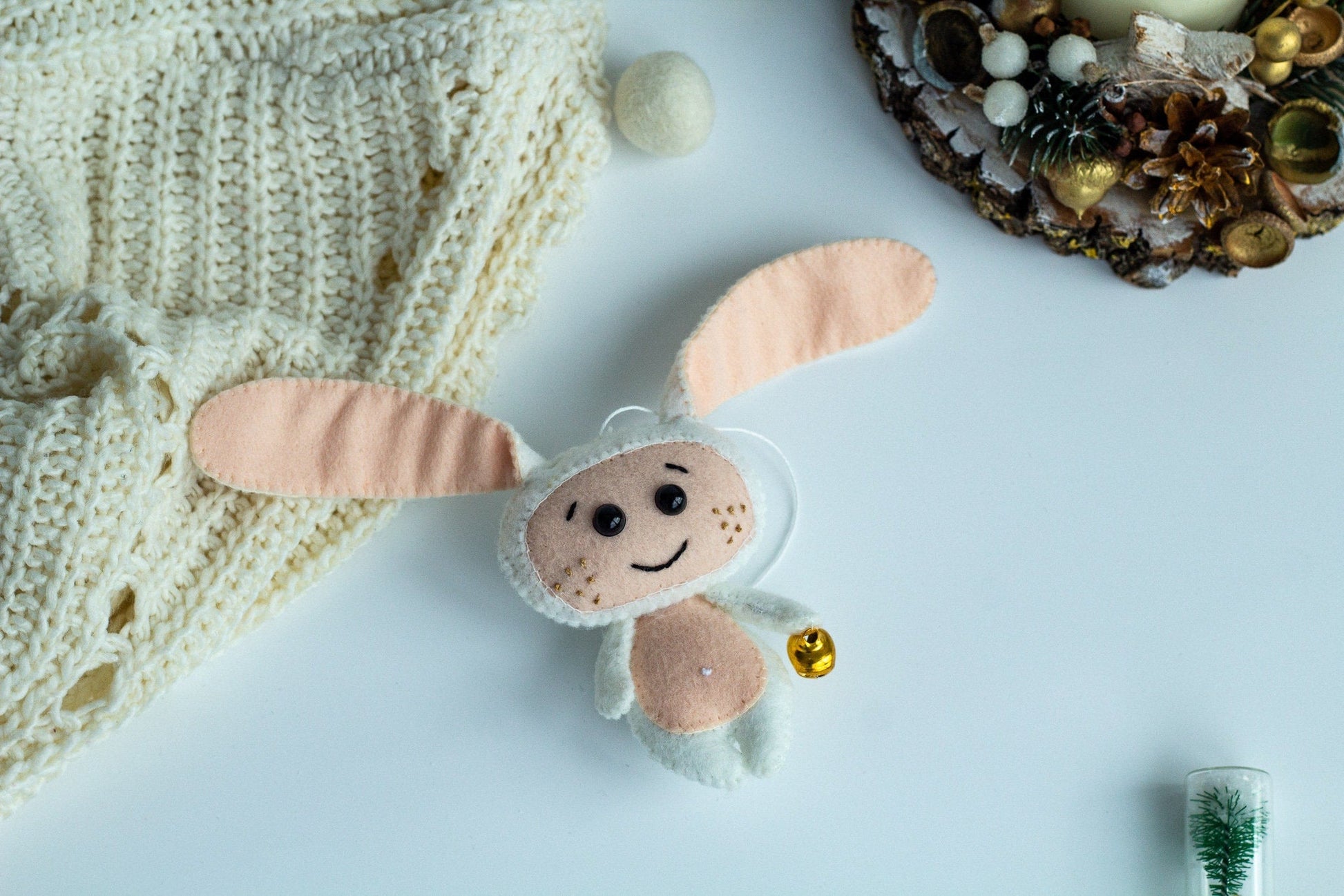 Christmas Tree Decoration Rabbit - WoollyFox