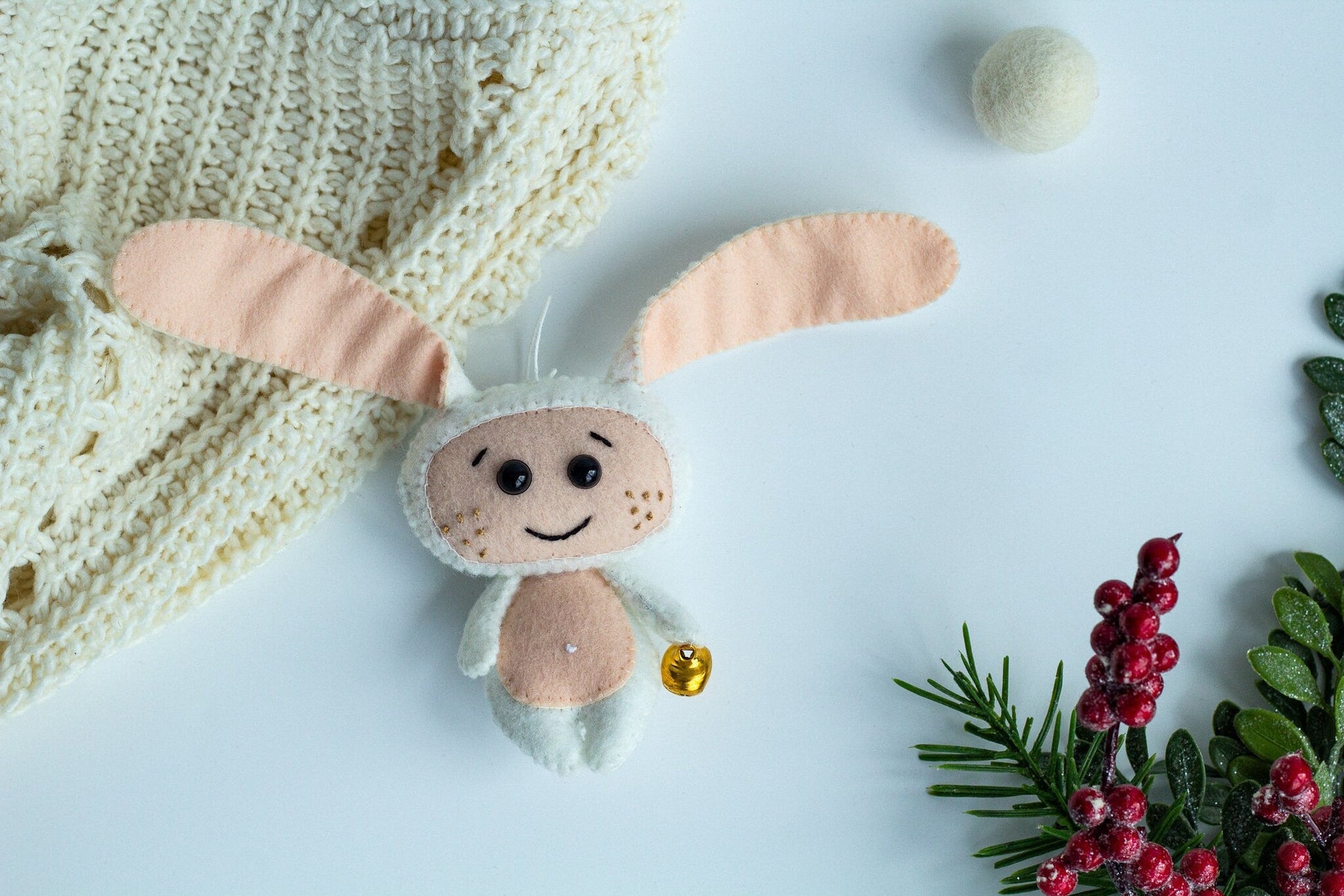 Christmas Tree Decoration Rabbit - WoollyFox