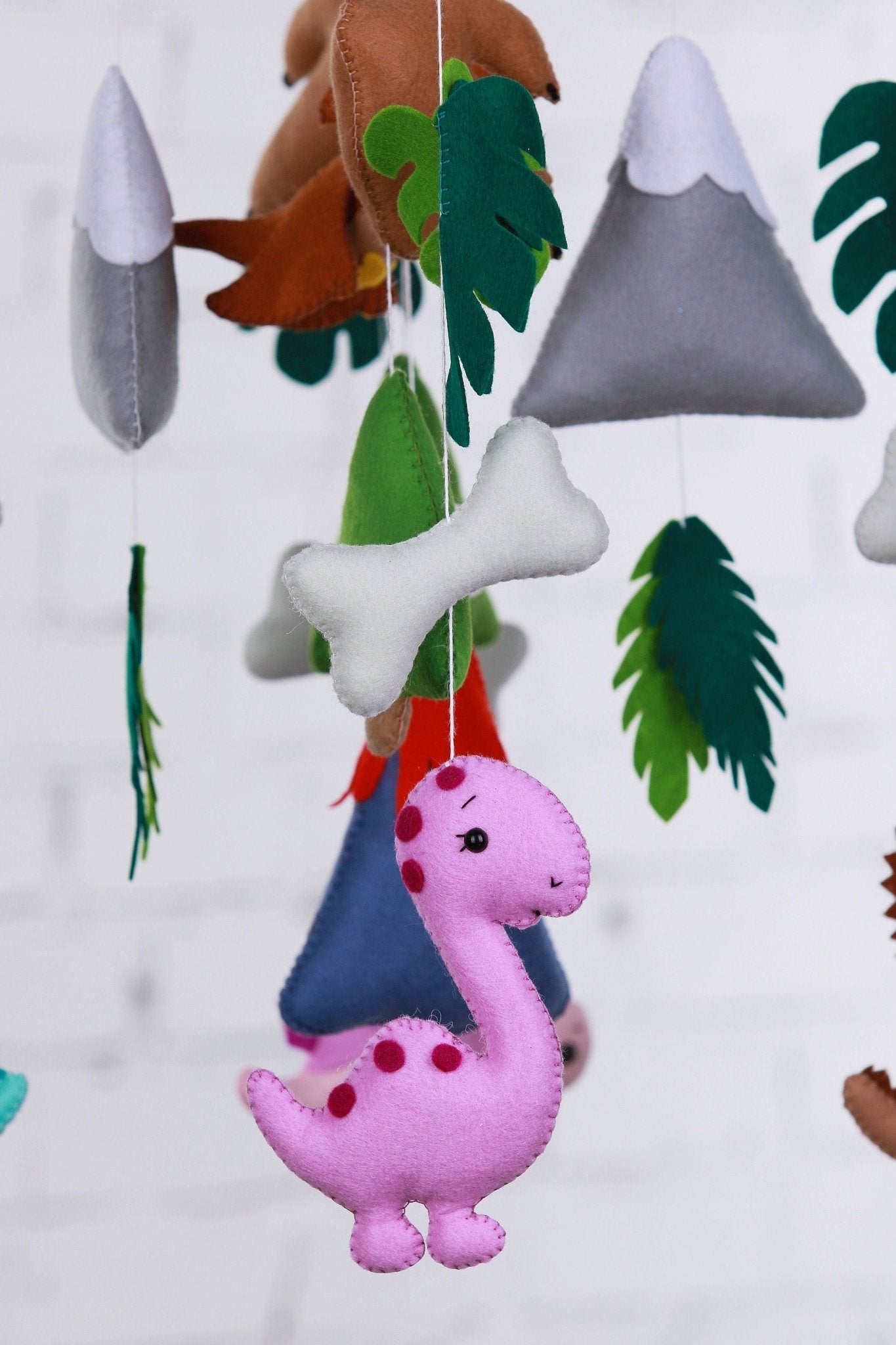 Dinosaur Baby Mobile - WoollyFox