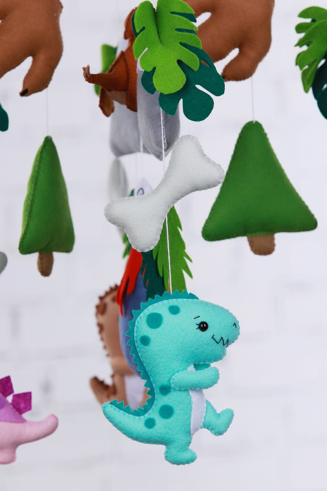 Dinosaur Baby Mobile - WoollyFox