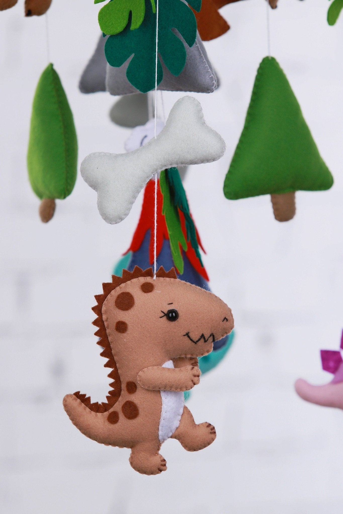 Dinosaur Baby Mobile - WoollyFox
