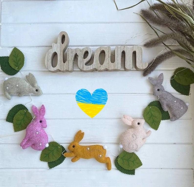 Easter Garland Bunny - WoollyFox
