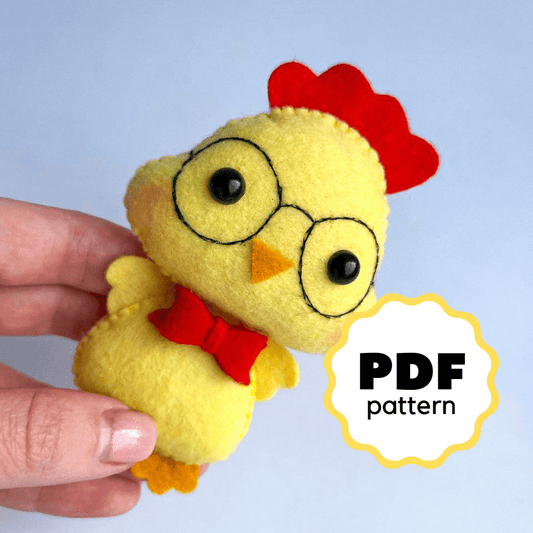 Felt Chick PDF Pattern - WoollyFox