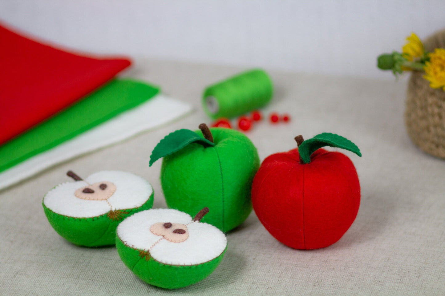 Felt Toy Fruit - WoollyFox