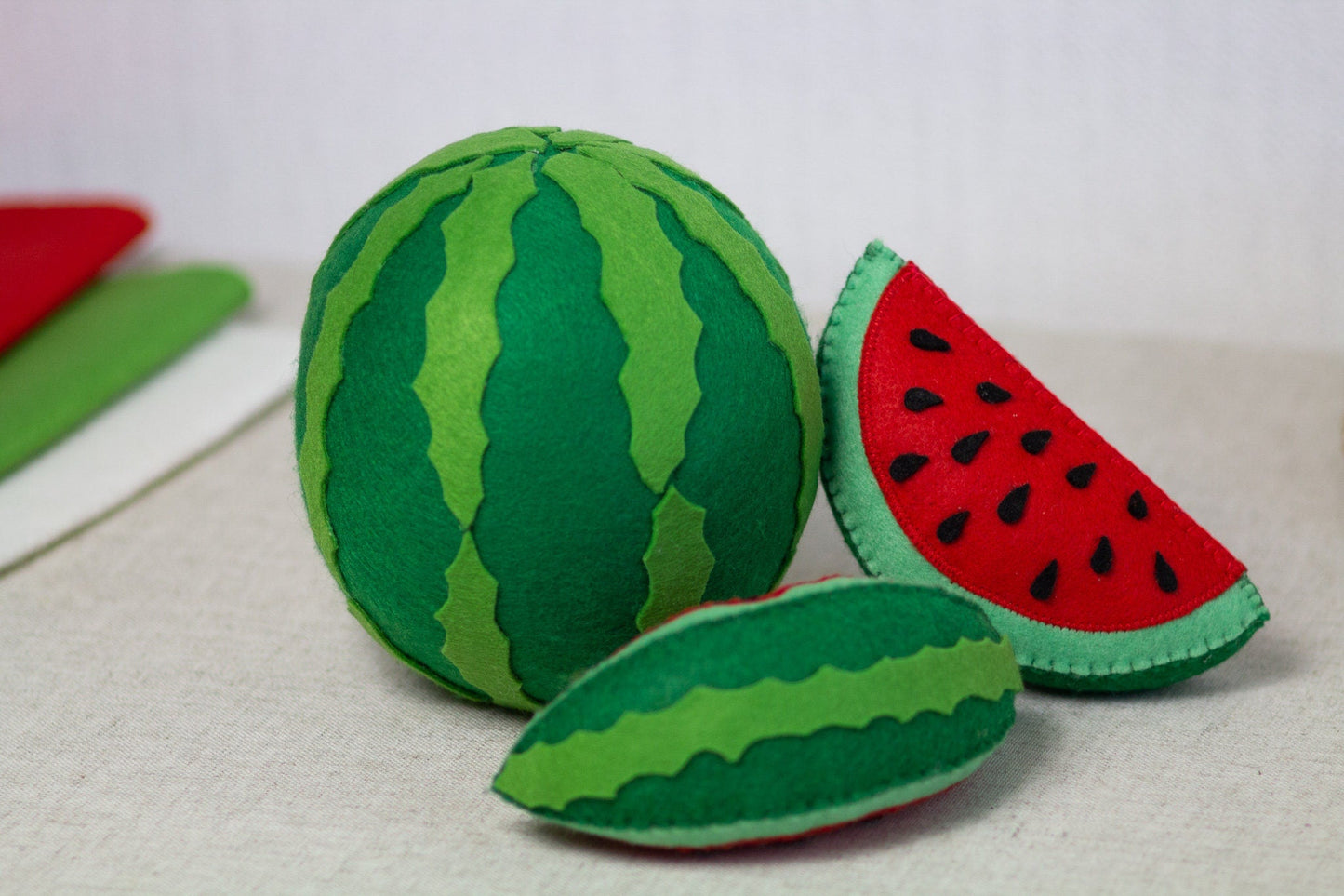 Felt Watermelon Toys - WoollyFox