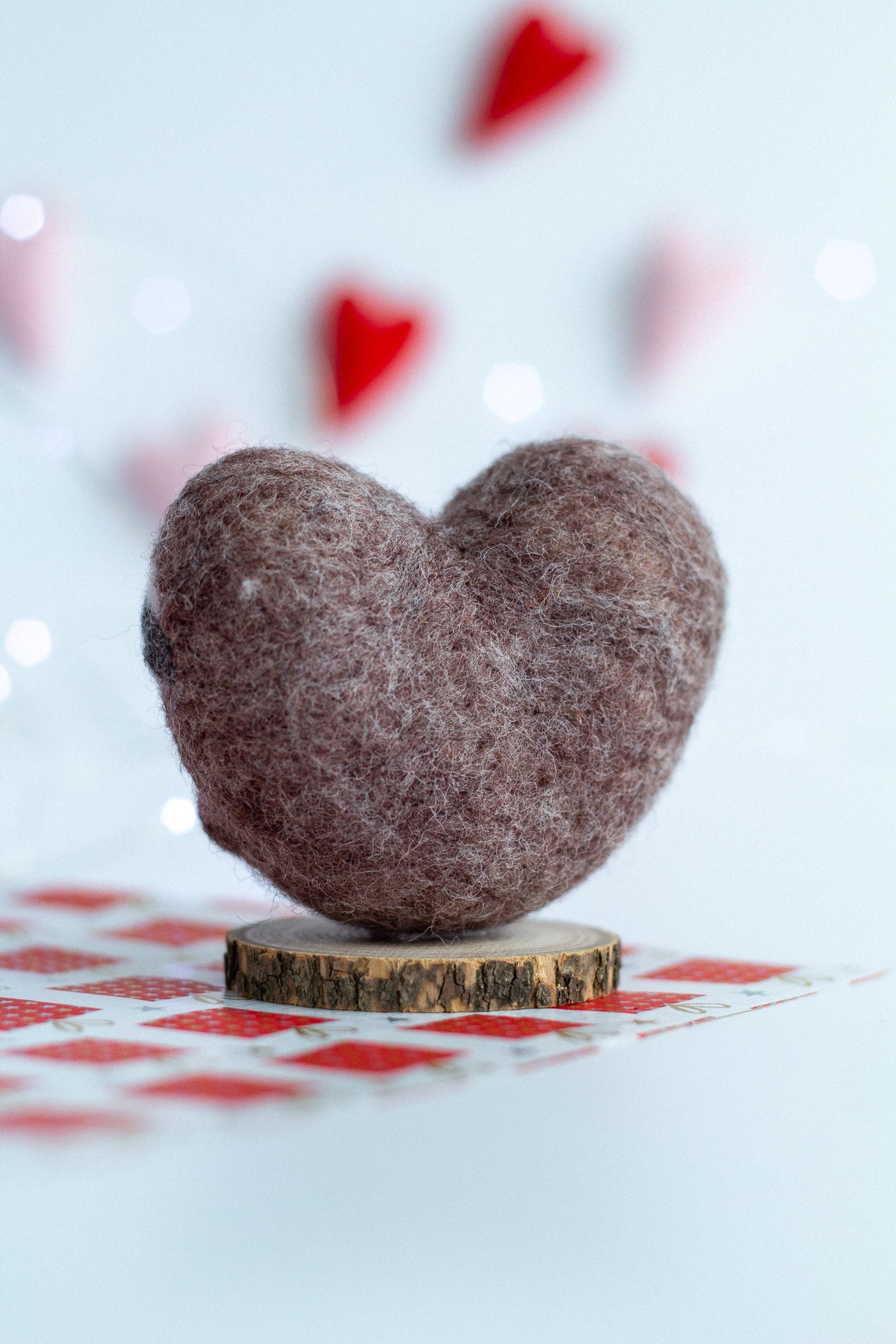 Felted Sloths Valentine's day - WoollyFox