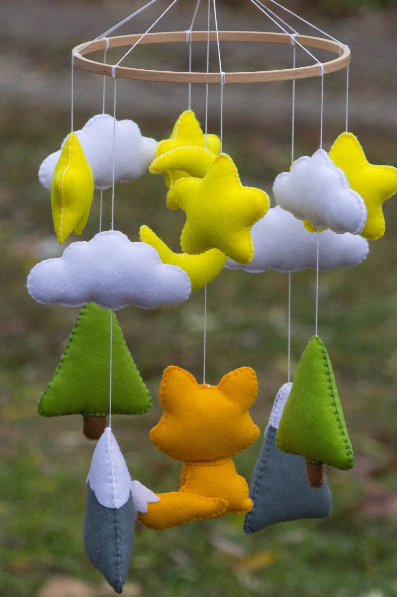 Forest animal baby crib mobile - WoollyFox