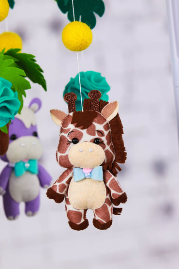 Jungle Animals Baby Mobile - WoollyFox