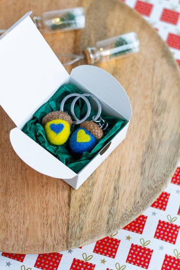 Keychains Acorn "With Ukraine in Heart" - WoollyFox