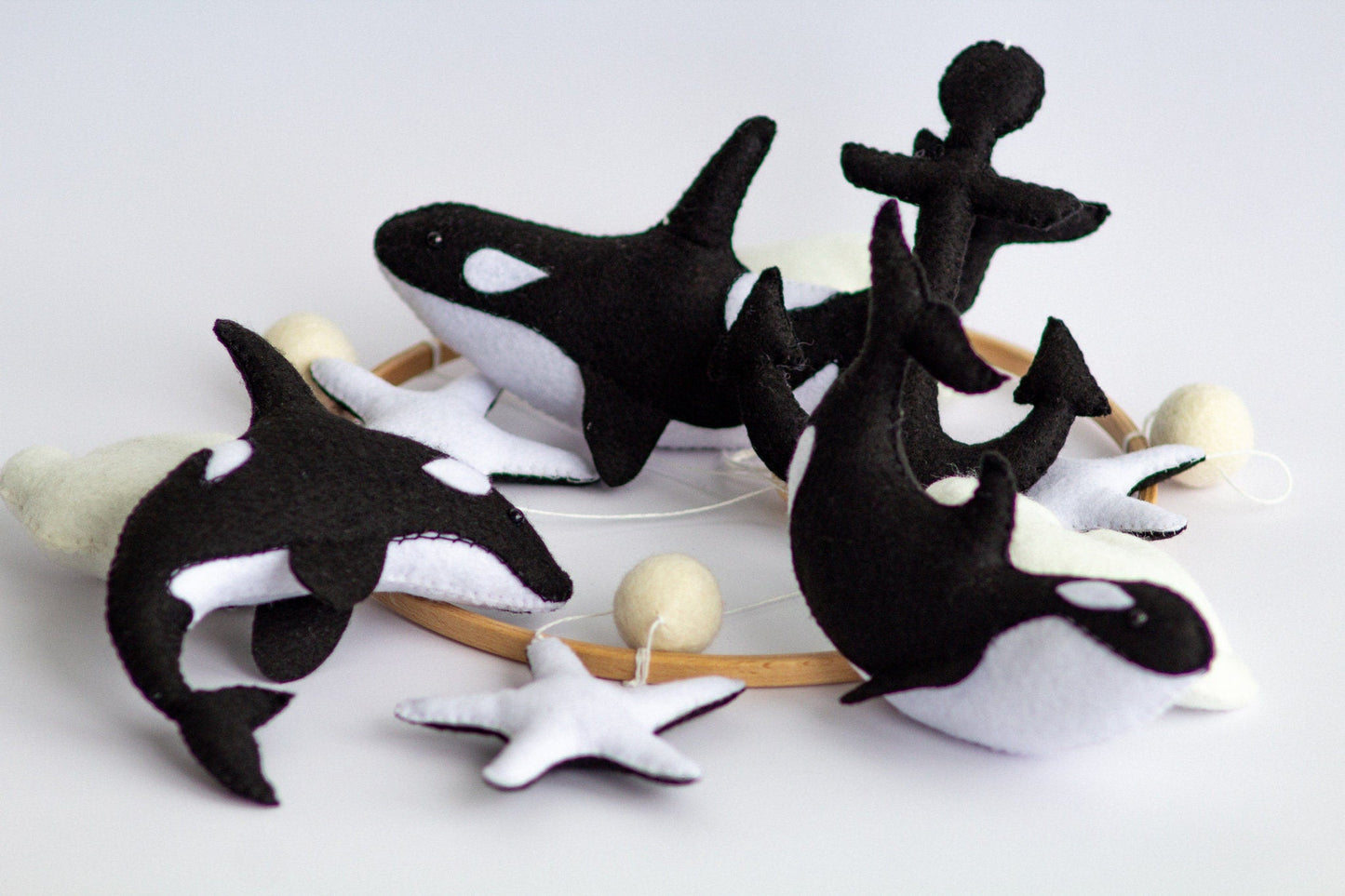 Orca Baby Mobile - WoollyFox