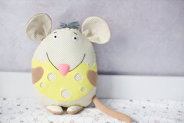 Pillow Mouse With Cheese - WoollyFox