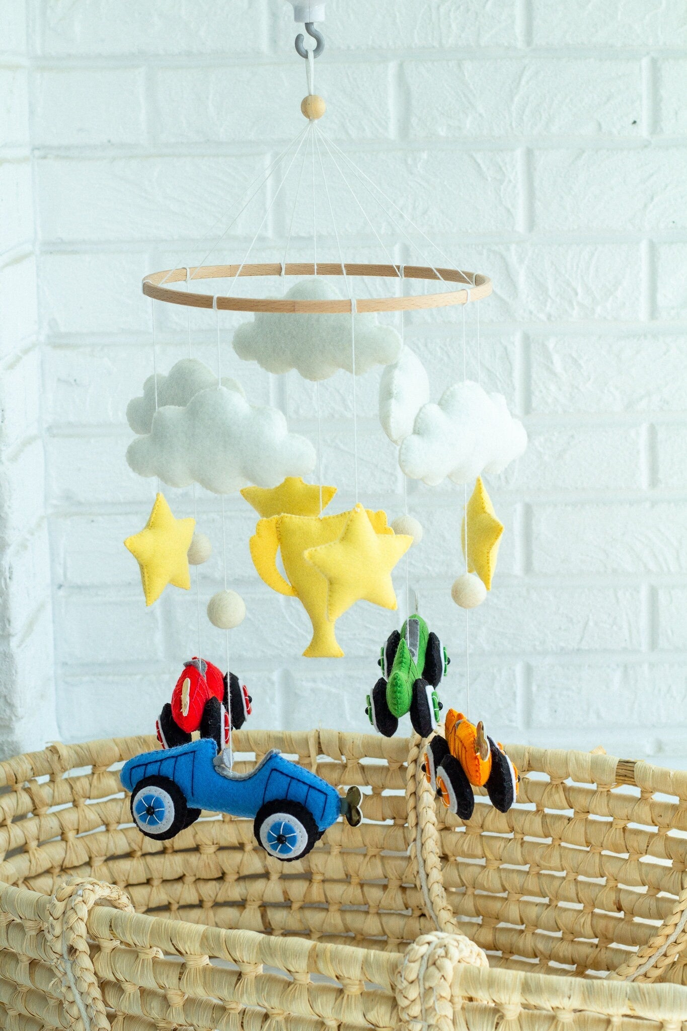 Racing Cars Baby Mobile - WoollyFox