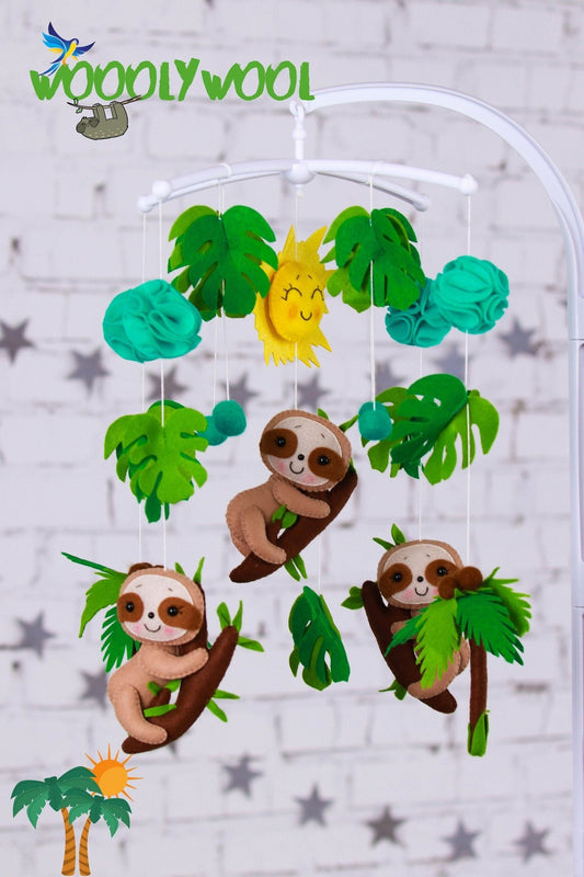 Safari baby crib mobile - WoollyFox