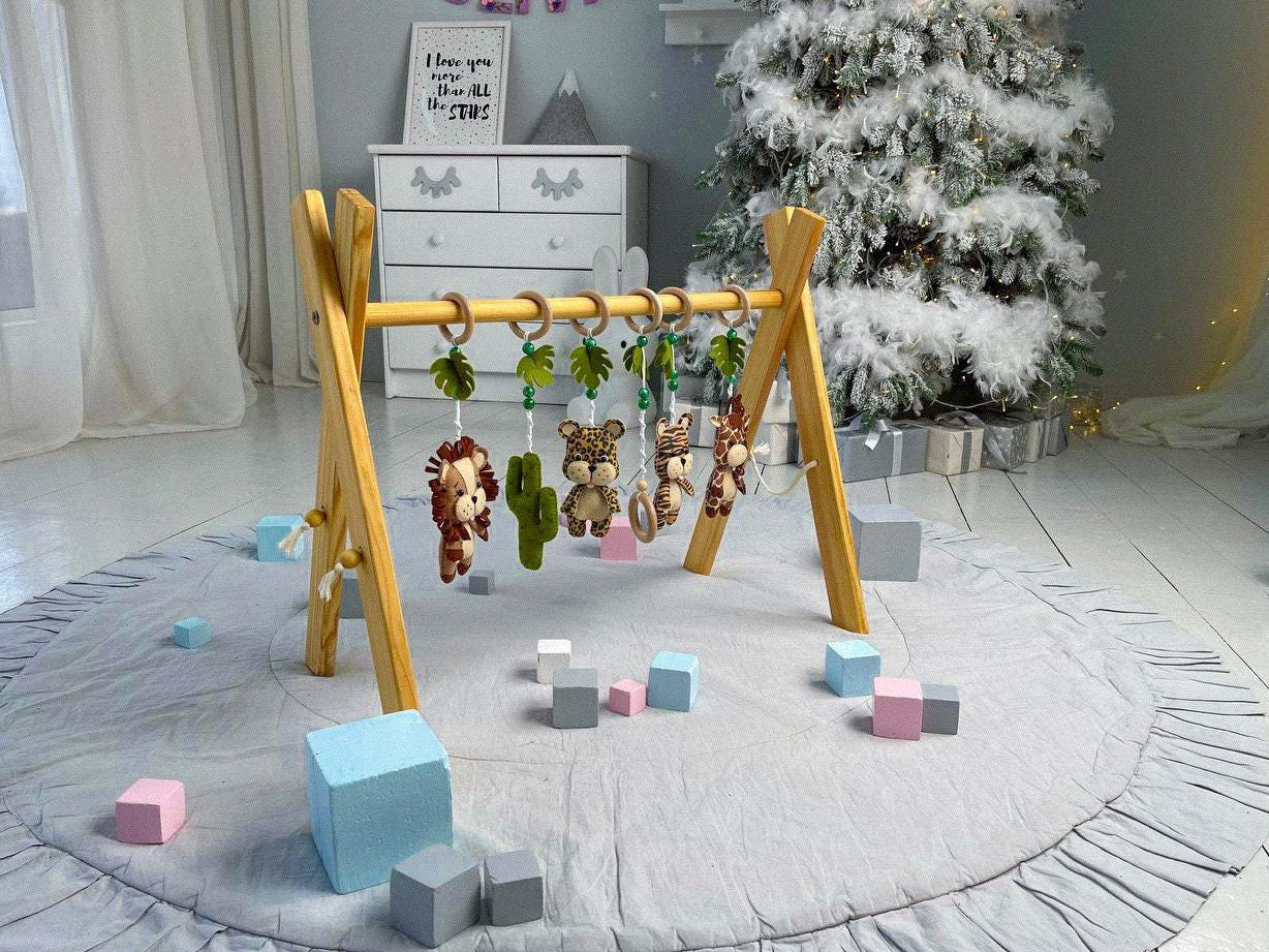 Safari Baby Play Gym - WoollyFox