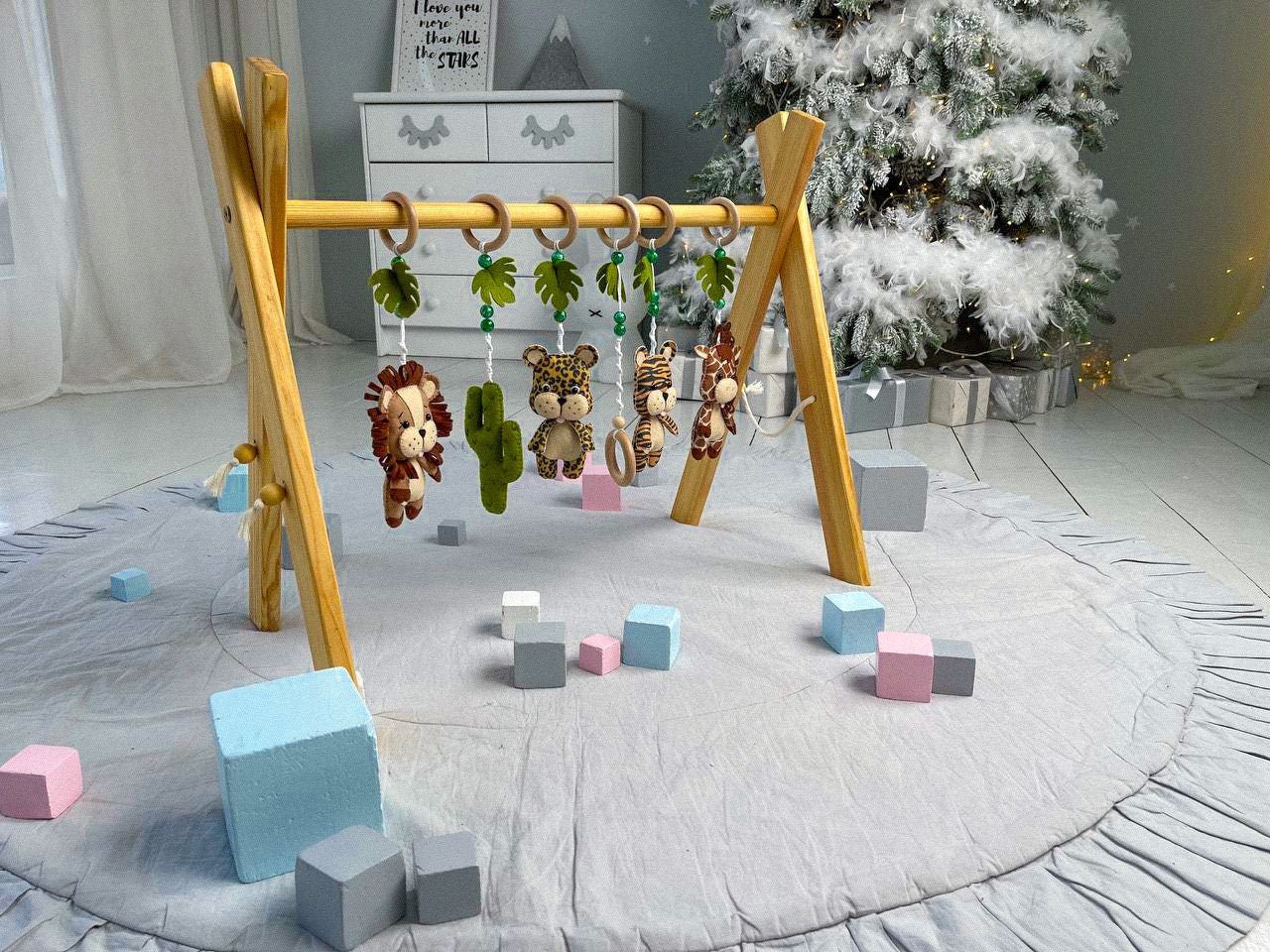 Safari Baby Play Gym - WoollyFox