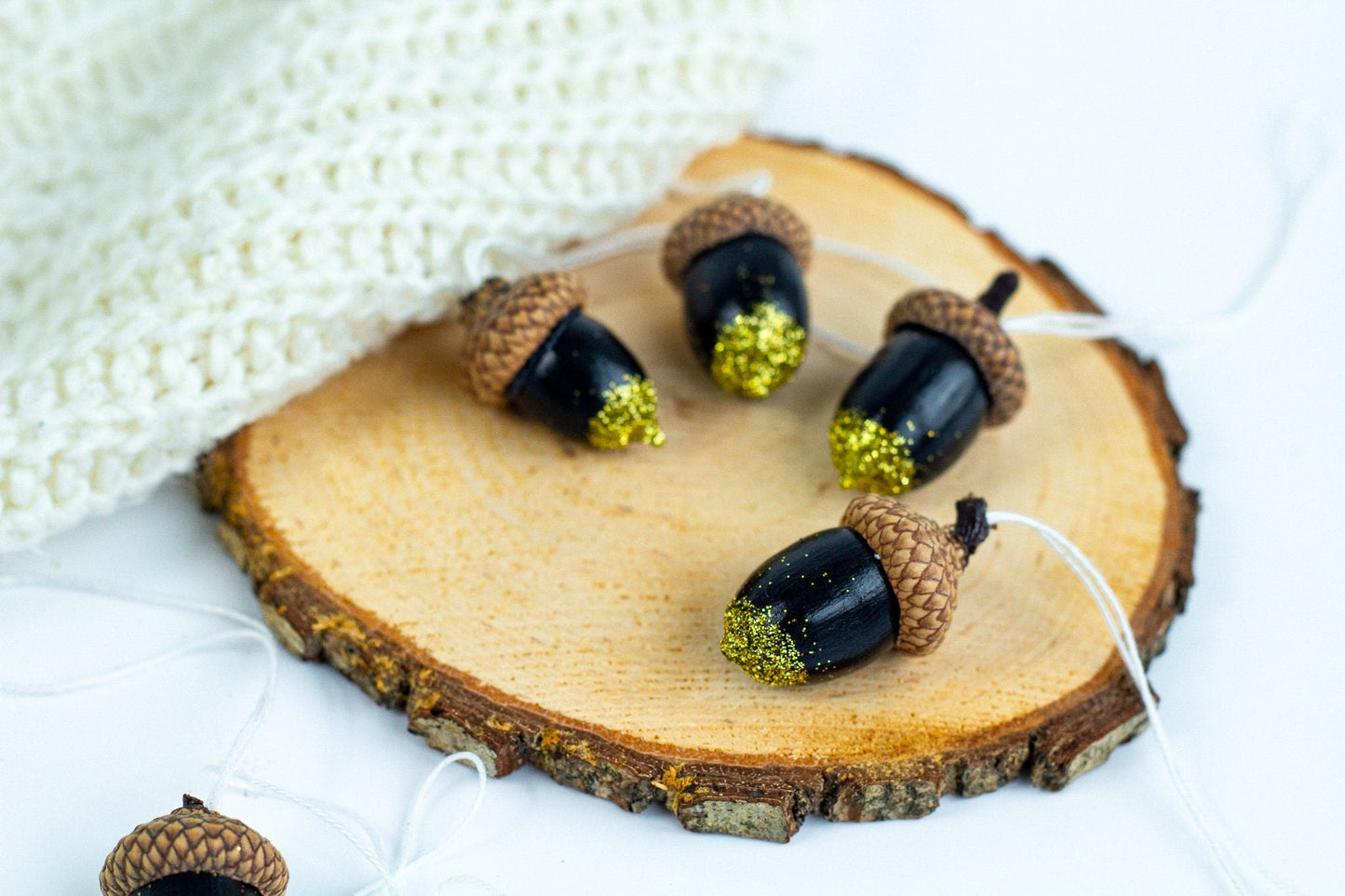Set of Painted Acorns - WoollyFox