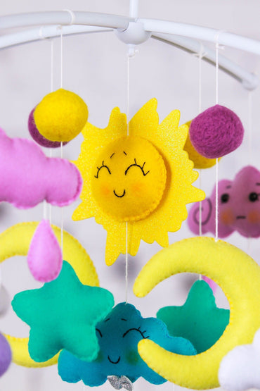 Sky And Animals Baby Mobile - WoollyFox