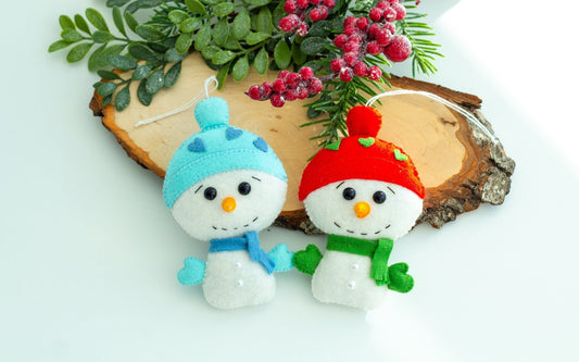 Snowman Christmas Ornament - WoollyFox