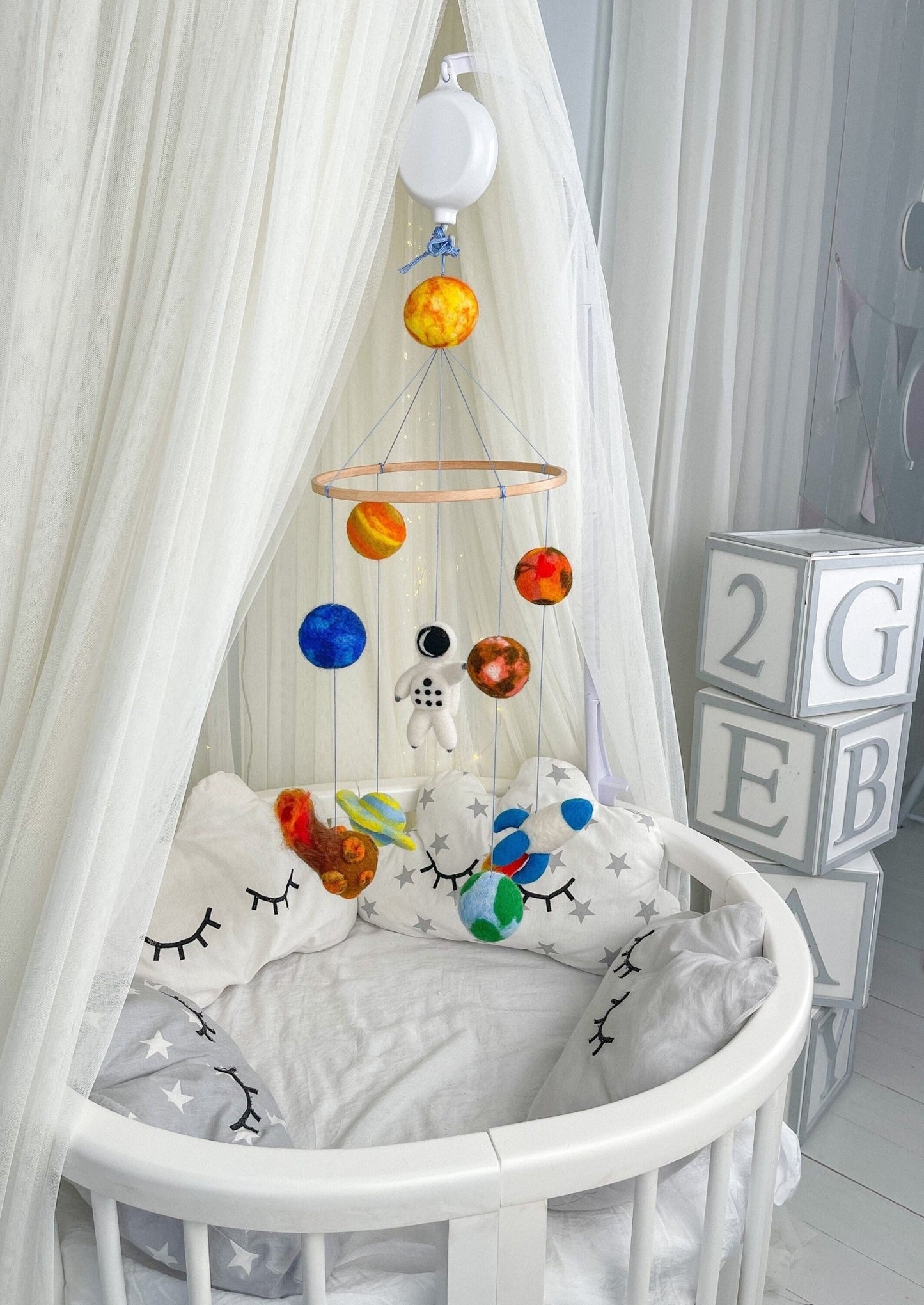 Solar System Baby Mobile - WoollyFox