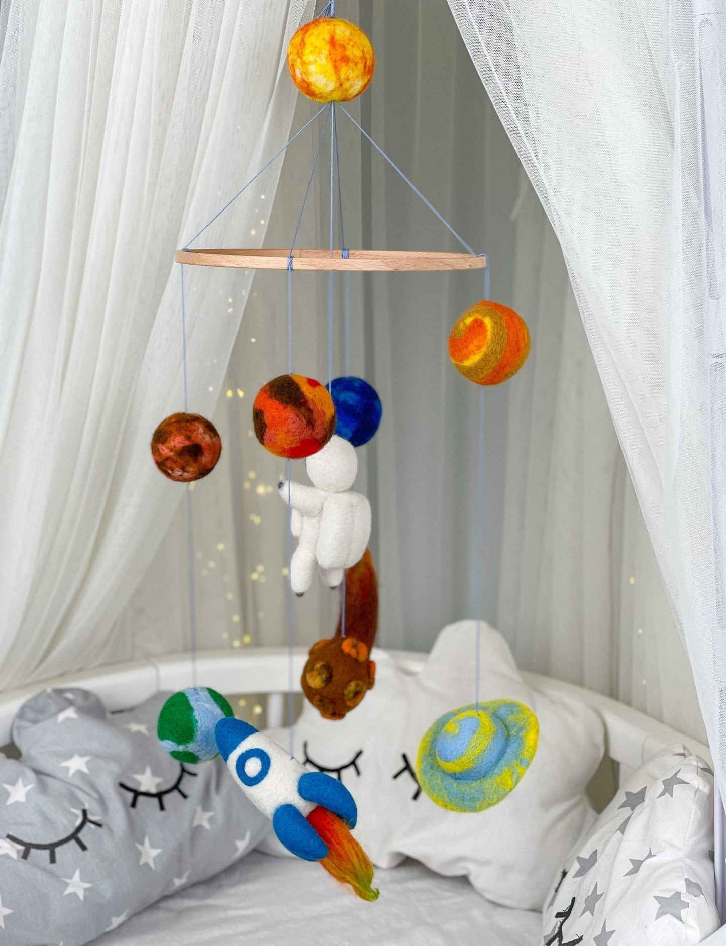Solar System Baby Mobile - WoollyFox