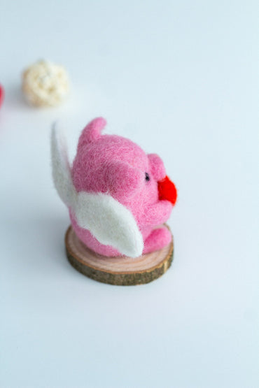 Valentine's Day Wool Pig - WoollyFox