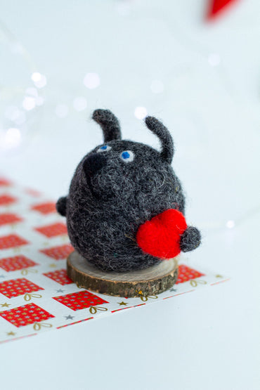 Wolf Ornament For Valentine's Day - WoollyFox