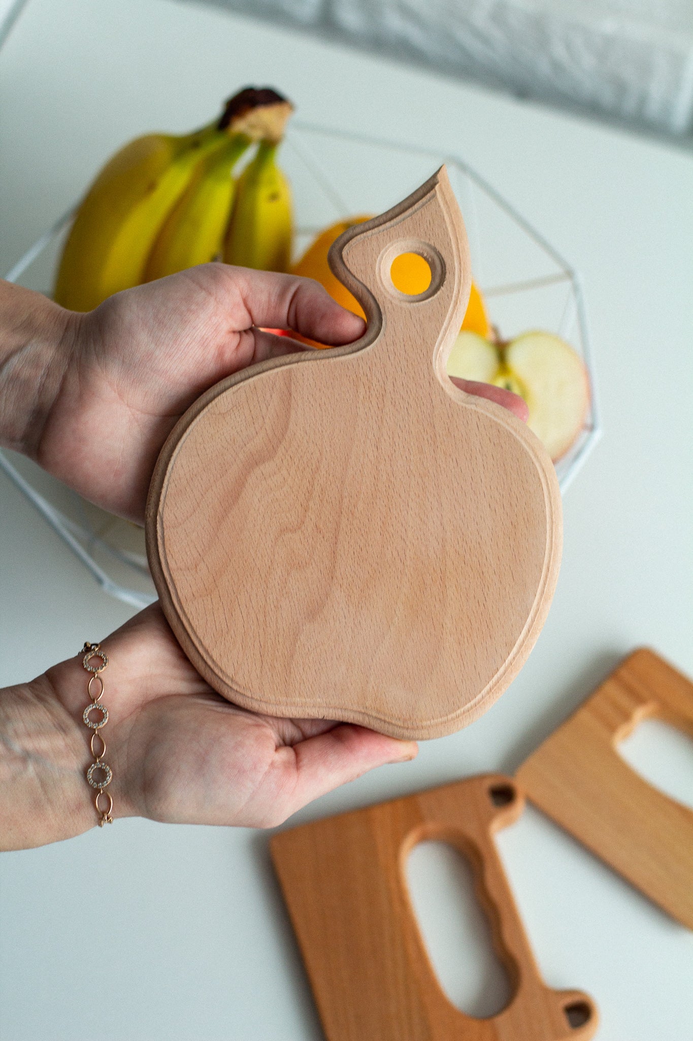Wooden Cutting Board and Tools Set - WoollyFox