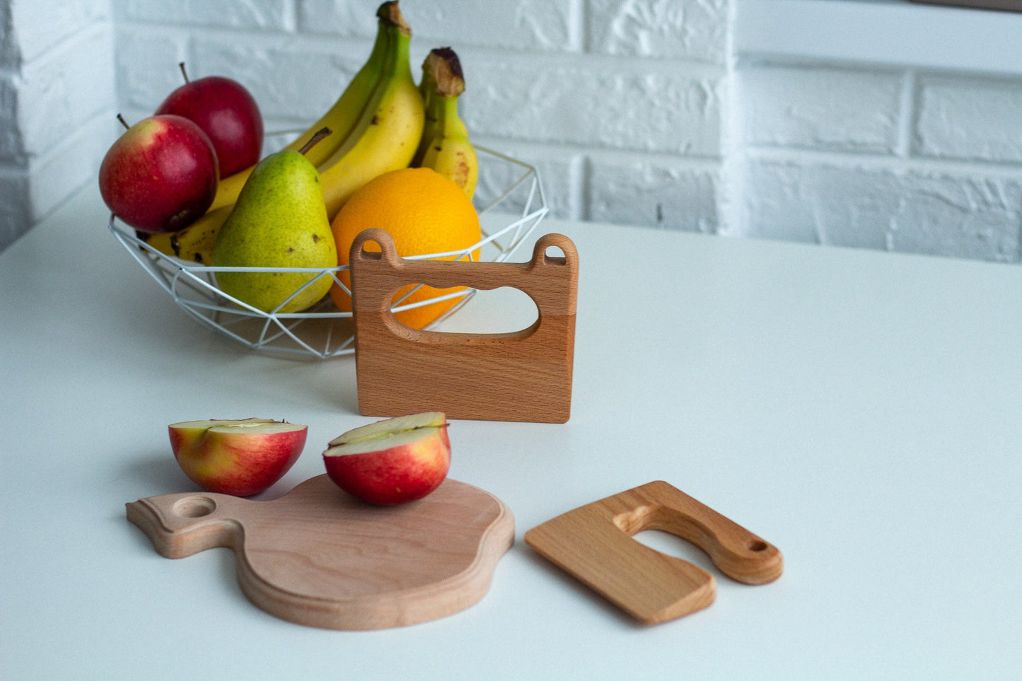 Wooden Cutting Board and Tools Set - WoollyFox