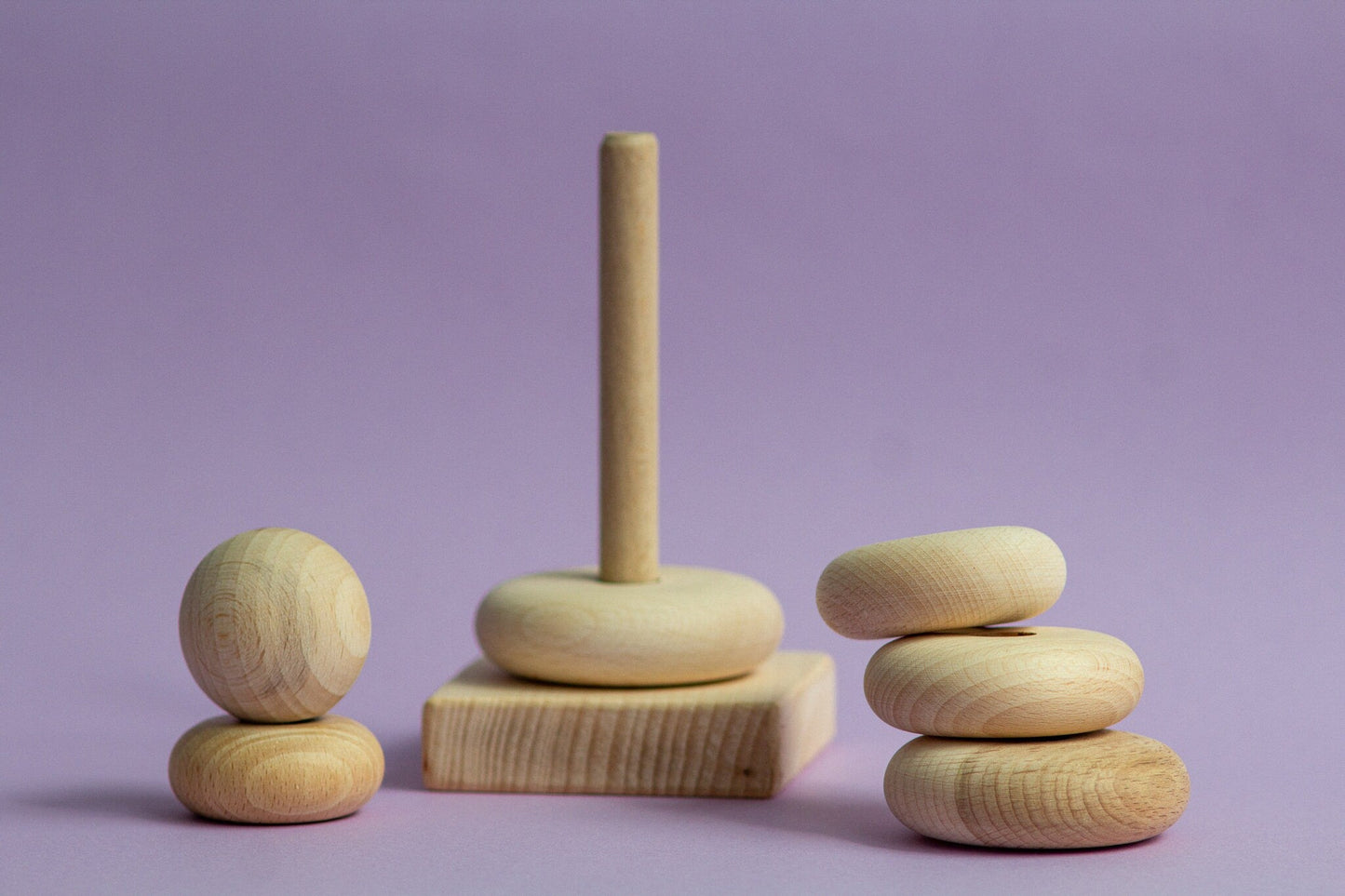 Wooden Pyramid Ring Stacker - WoollyFox