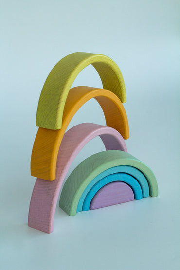 Wooden Rainbow Toy - WoollyFox