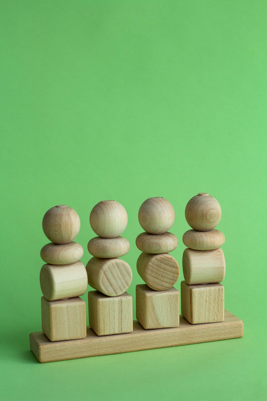 Wooden Stacking Toy - WoollyFox