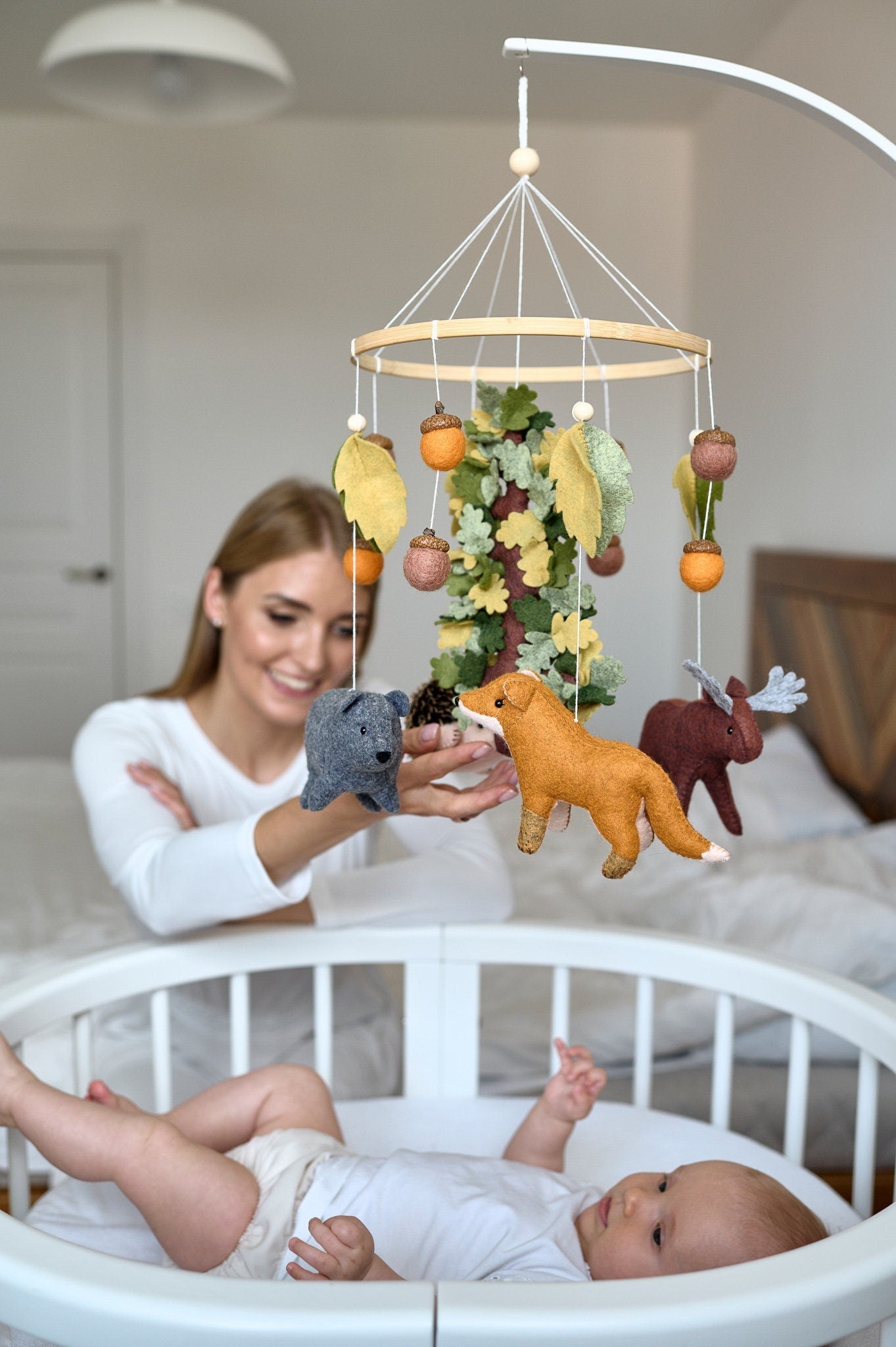 Woodland Baby Crib Mobile - WoollyFox