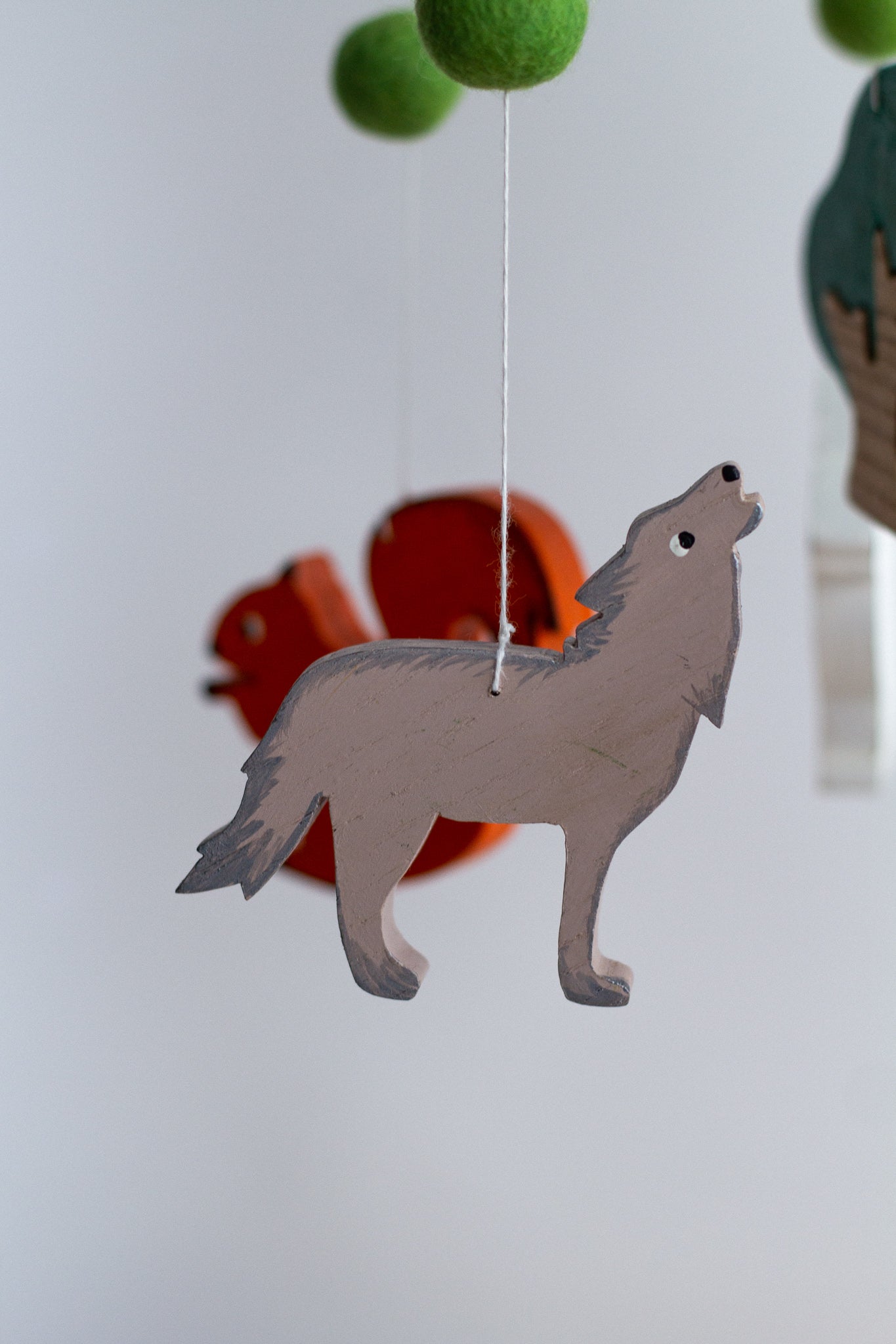 Woodland Wooden Baby Mobile - WoollyFox