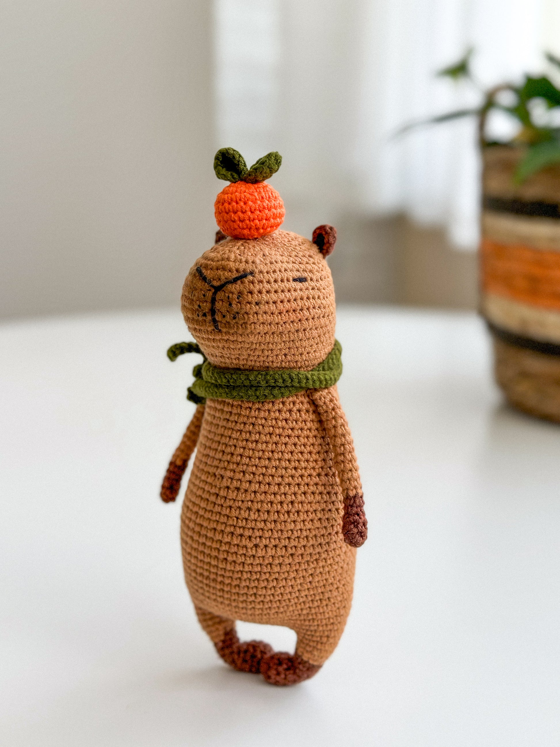 Handmade Crochet Capybara Amigurumi Toy