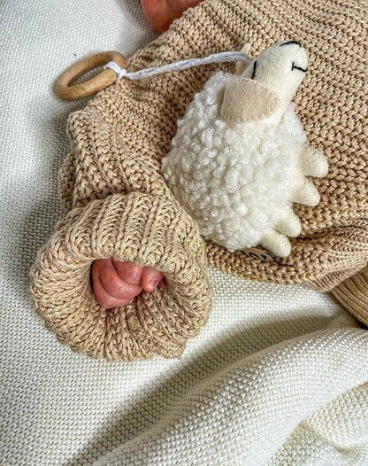 Felt Boucle Sheep Ornament
