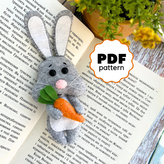 Felt bunny PDF pattern