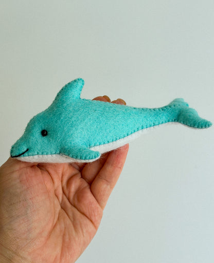 Handcrafted Felt Dolphin Ornament