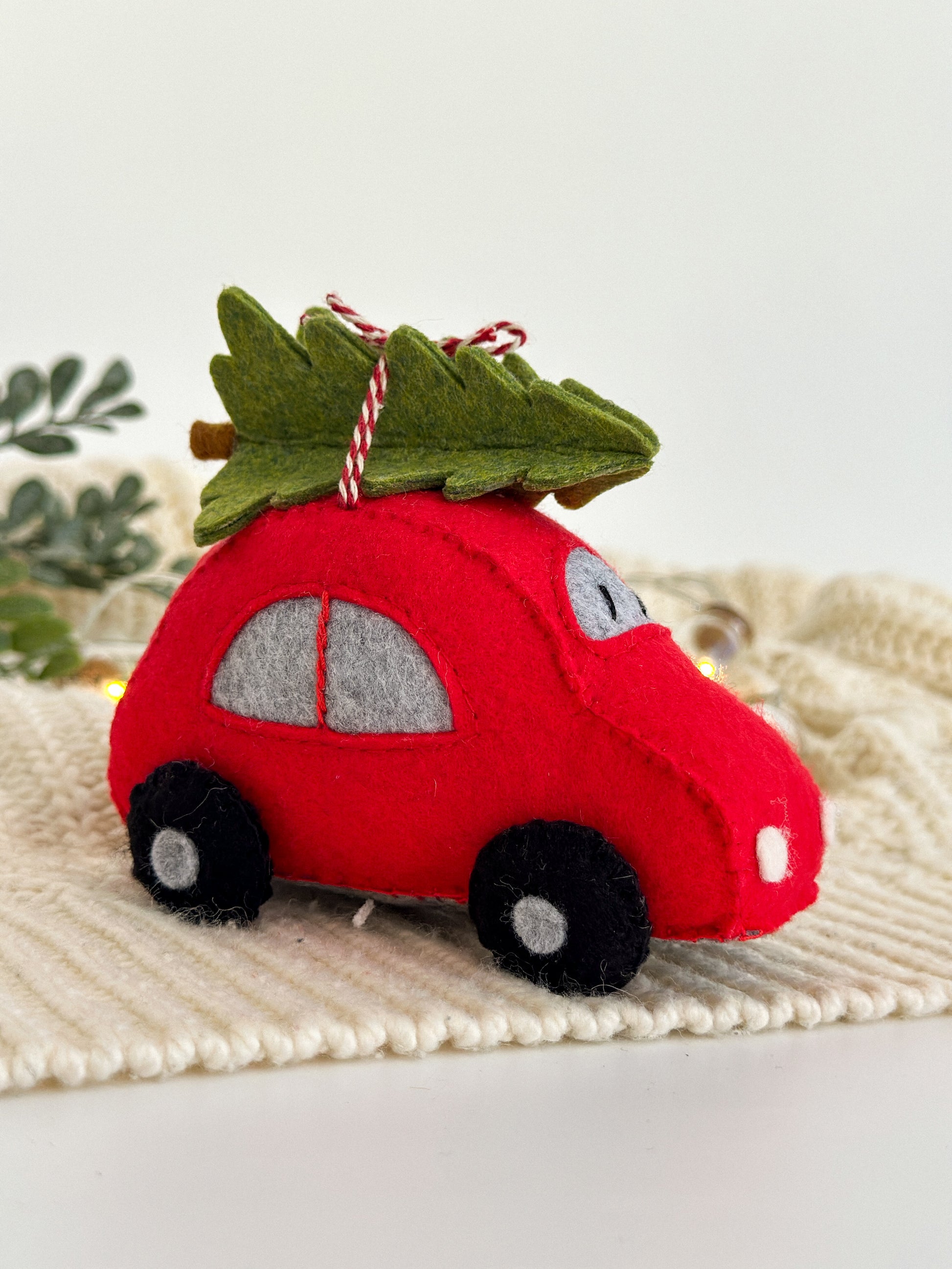 Car Christmas Ornament Felt